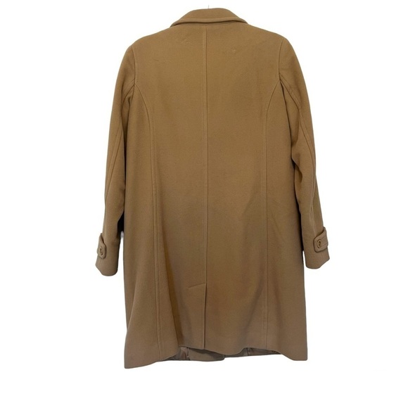 L.L. Bean Tan Lambswool Polo Three-Quarter Coat - Picture 2 of 9